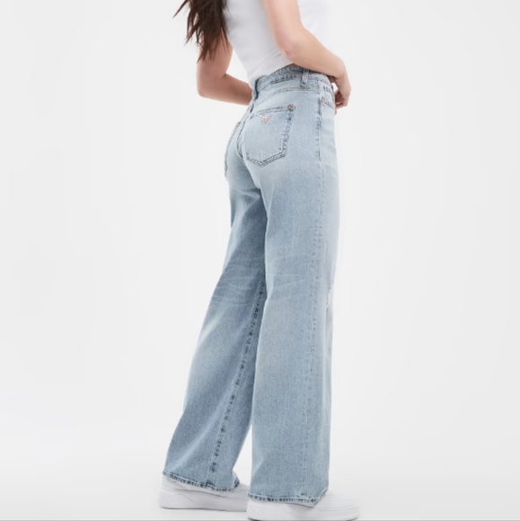 NWT Guess Wide Leg Distressed Jeans, SZ 29x29 - Picture 2 of 8